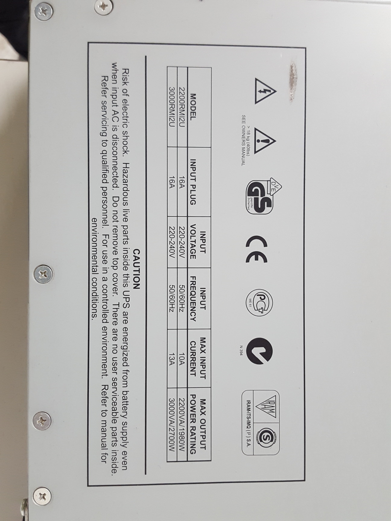 Image of APC 3000 Smart-UPS 19" Backup Battery