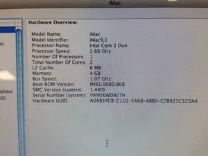 Thumbnail image of Apple iMac9 1 24-Inch Core 2 Duo 2.66 Computer