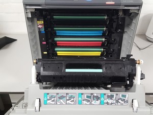 Thumbnail image of Samsung CLP-775ND Color Laser Printer With Cyan Toner Cartridge
