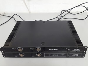 Thumbnail image of 2 x Phonic Max 500 Power Amplifier AV 