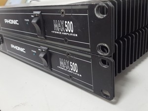 Thumbnail image of 2 x Phonic Max 500 Power Amplifier AV 