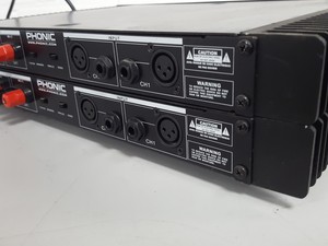 Thumbnail image of 2 x Phonic Max 500 Power Amplifier AV 