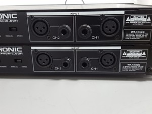 Thumbnail image of 2 x Phonic Max 500 Power Amplifier AV 