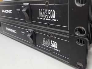 Thumbnail image of 2 x Phonic Max 500 Power Amplifier AV 