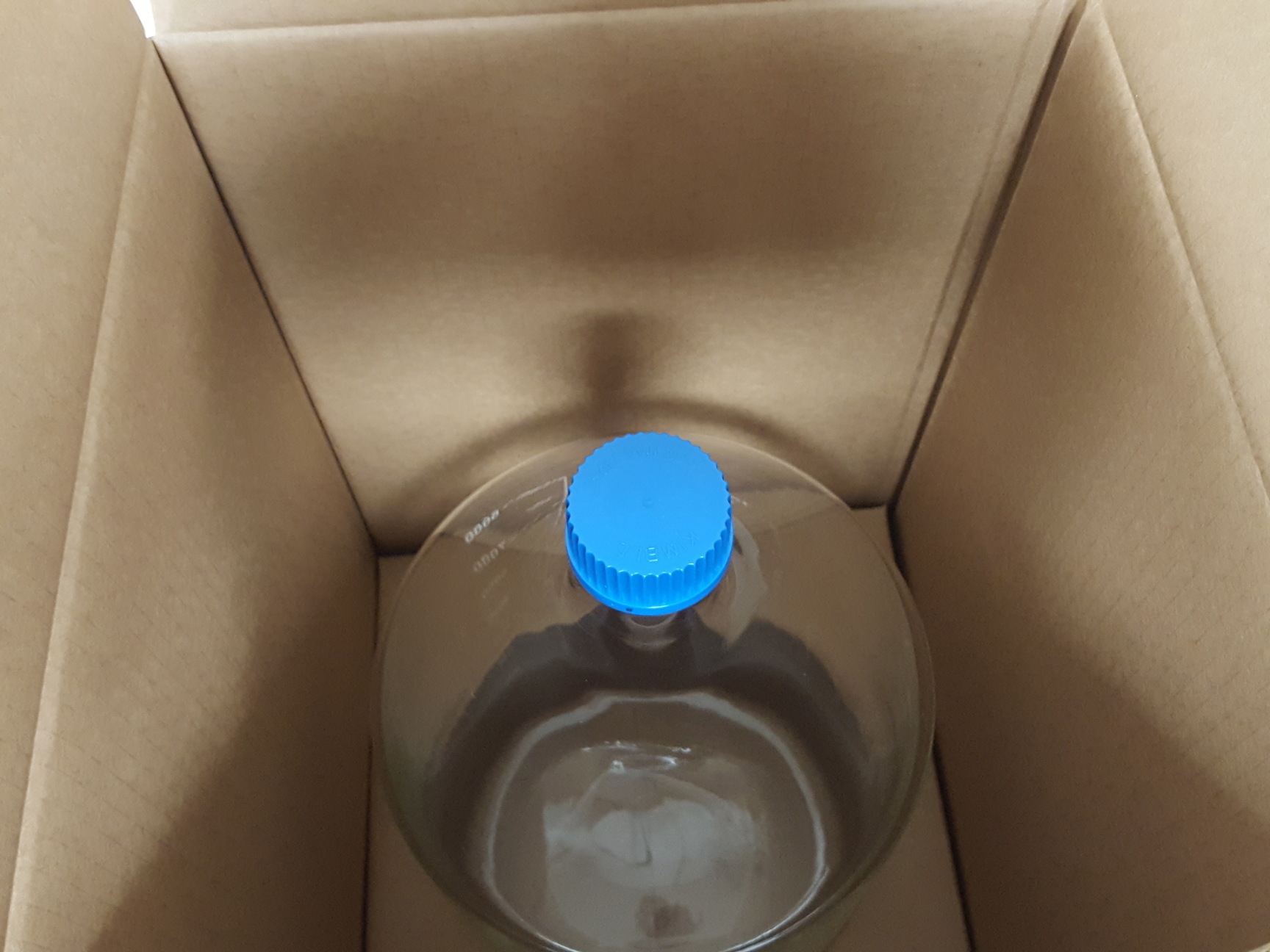 Image of 1x 10000mL 10L Duran Bottle + Lid Kimble Kimax GL45 Lab Glassware Laboratory