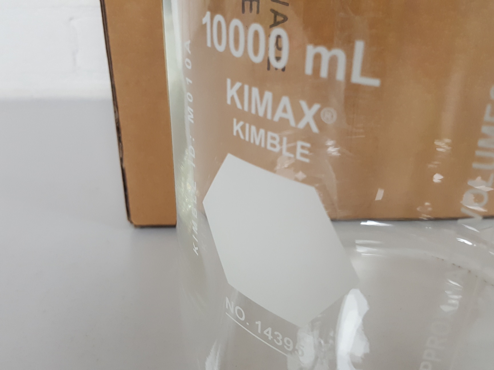 Image of 1x 10000mL 10L Duran Bottle + Lid Kimble Kimax GL45 Lab Glassware Laboratory