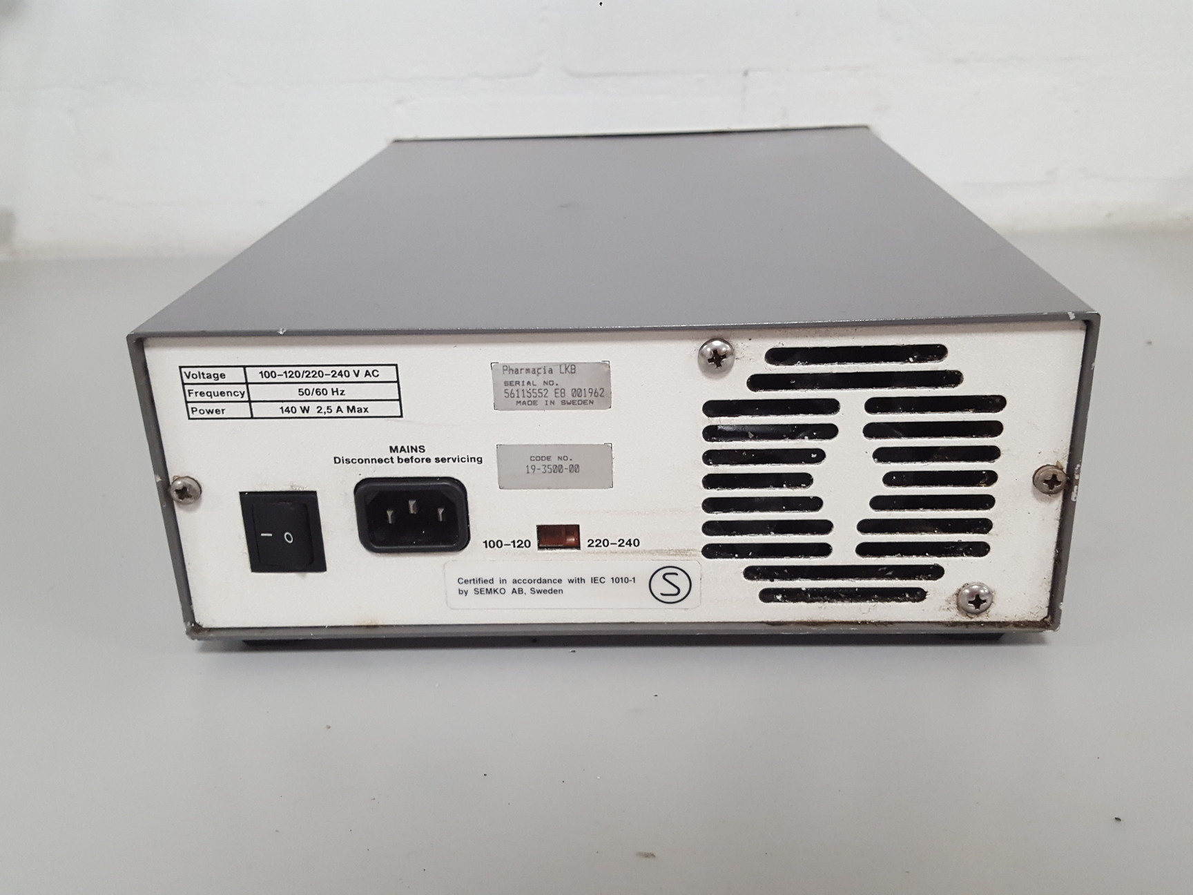 Image of Pharmacia LKB EPS 3500 Electrophoresis Power Supply - Lab