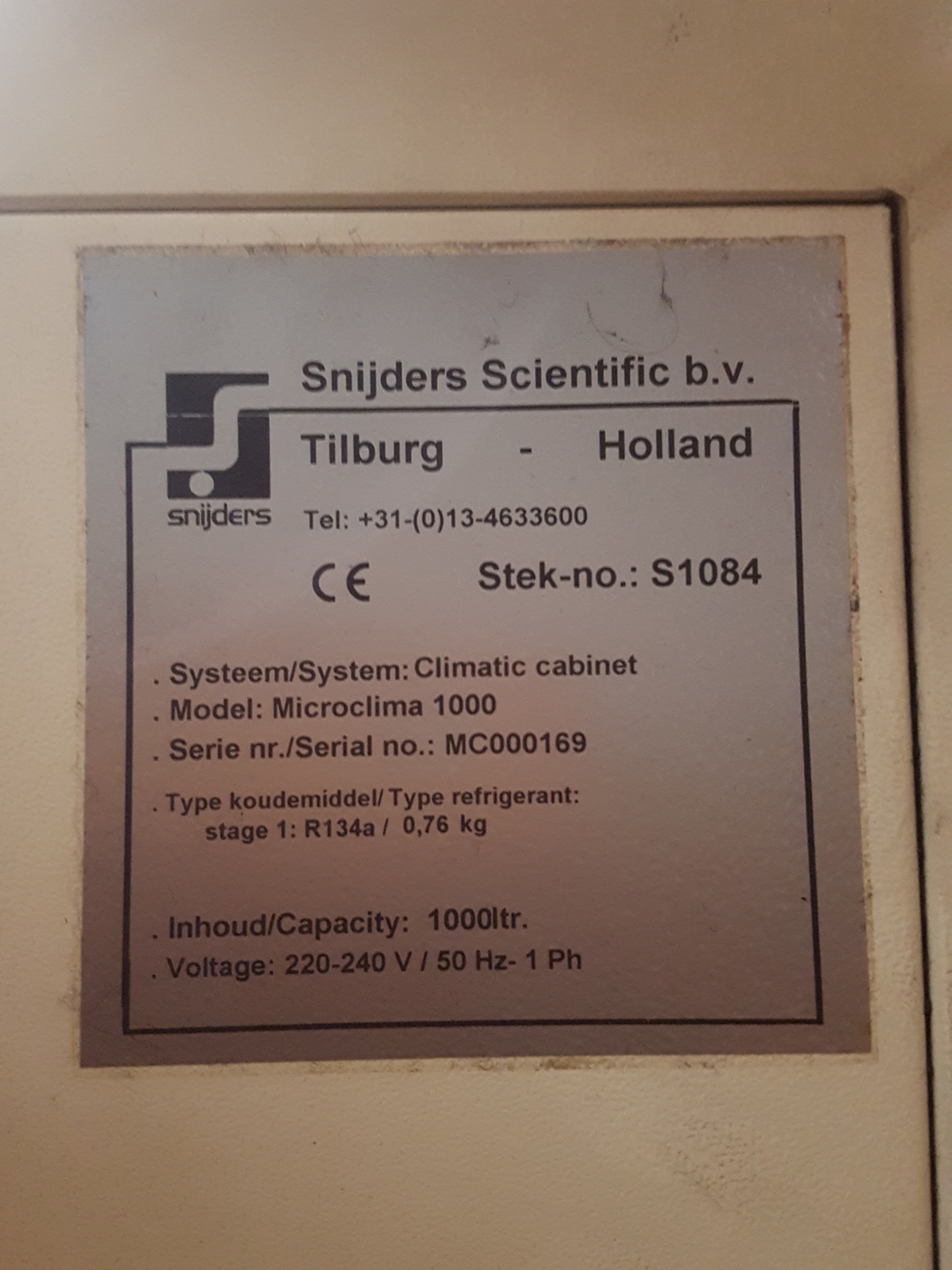 Image of Snijders Scientific Microclima 1000 Large Plant Growth Chamber Incubator Lab