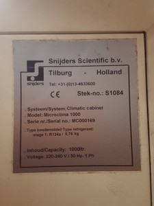 Thumbnail image of Snijders Scientific Microclima 1000 Large Plant Growth Chamber Incubator Lab
