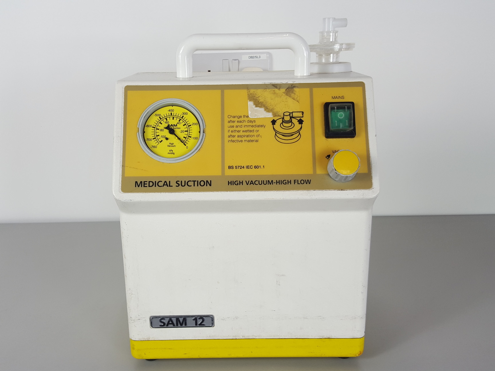 Image of SAM 12 Suction Vacuum Pump Unit BS 5724 IEC 601.1 Lab