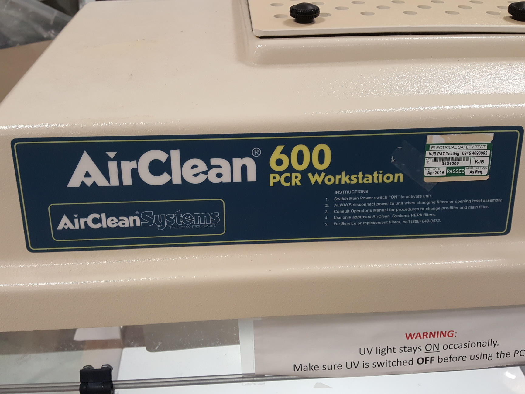 Image of Airclean 600 AC632LFUVC PCR Workstation Lab 