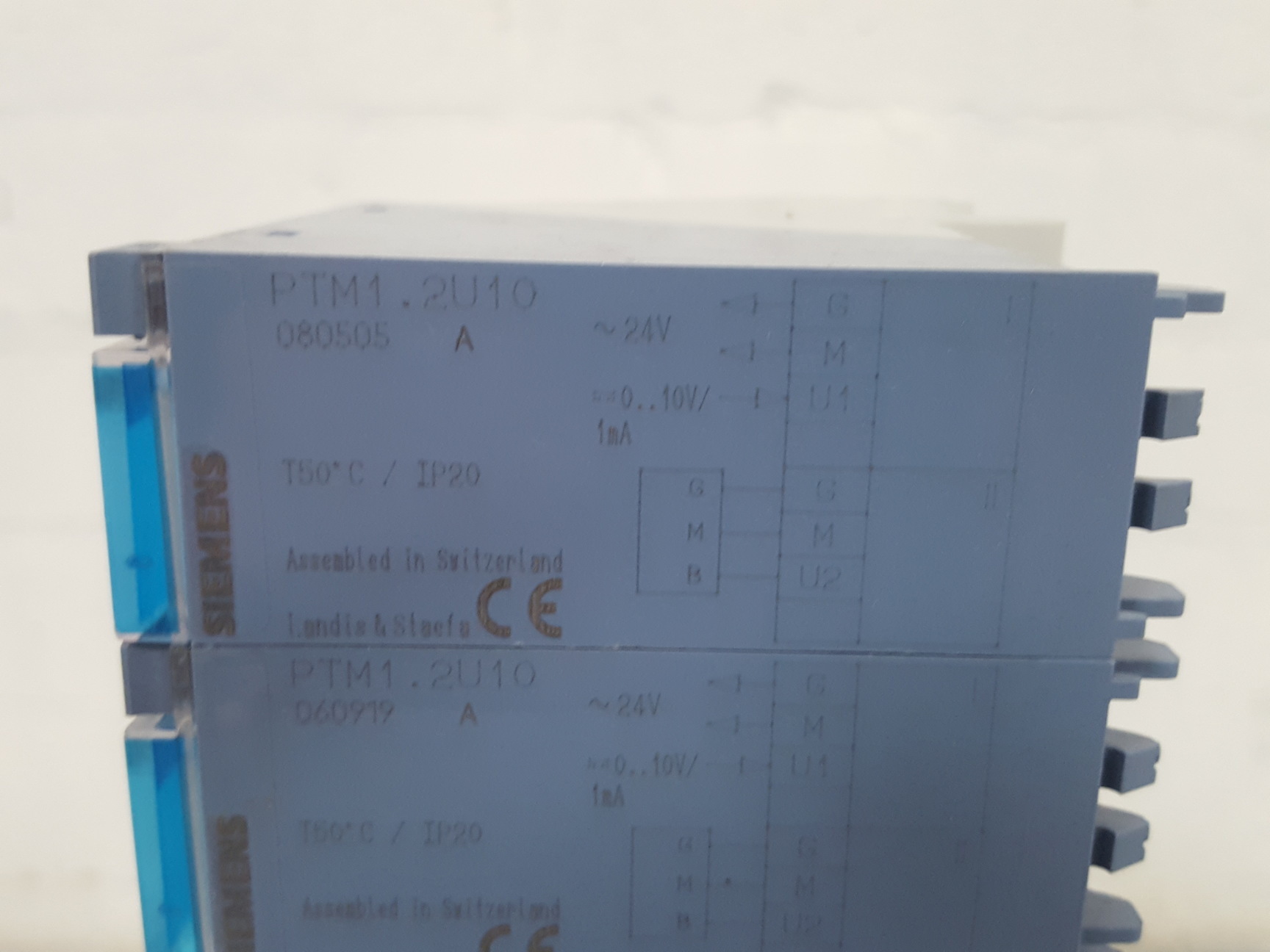 Image of 10x Siemens PTM1.2U10 Switching Control Gear Measured Valve Module