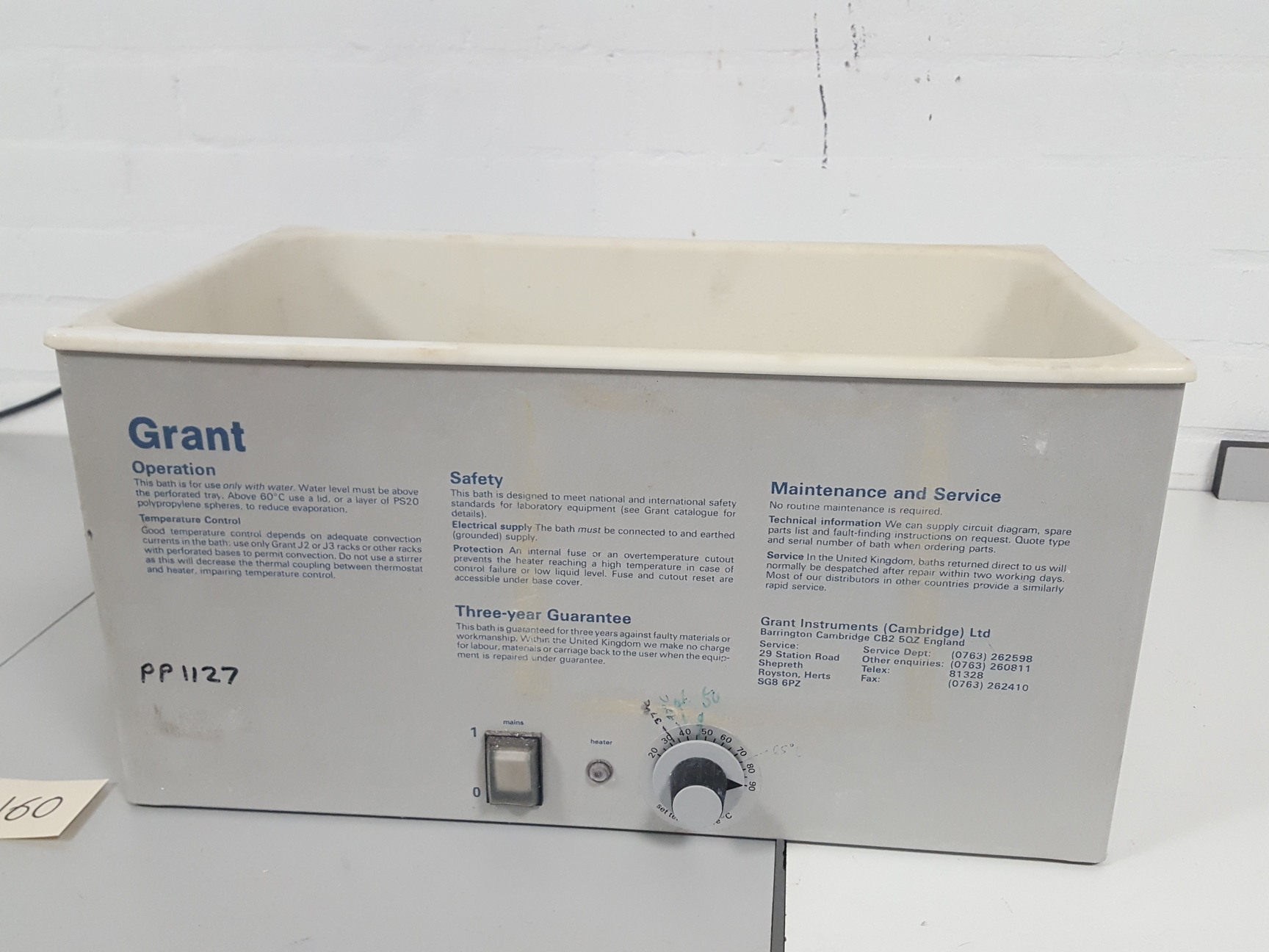 Grant JB5 Unstirred Water Bath Lab Heating Equipment
