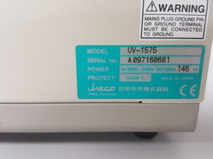 Thumbnail image of Jasco UV-1575 Detector, PU1585 HPLC Pump, MX-2080-32 Mixer, DG-1580-54 Degasser