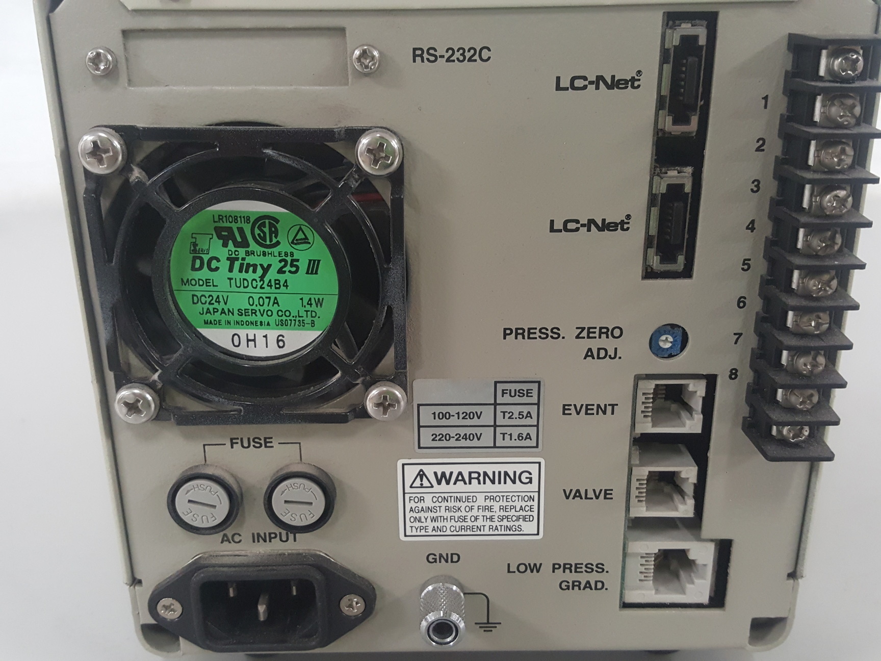 Image of Jasco UV-1575 Detector, PU1585 HPLC Pump, MX-2080-32 Mixer, DG-1580-54 Degasser
