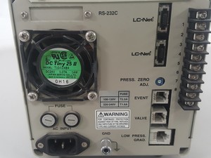 Thumbnail image of Jasco UV-1575 Detector, PU1585 HPLC Pump, MX-2080-32 Mixer, DG-1580-54 Degasser