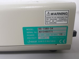 Thumbnail image of Jasco UV-1575 Detector, PU1585 HPLC Pump, MX-2080-32 Mixer, DG-1580-54 Degasser