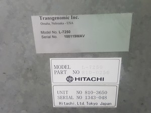 Thumbnail image of Hitachi Transgenomic PCR7250T Peltier Cooler With Other Multiple Lab Equipment