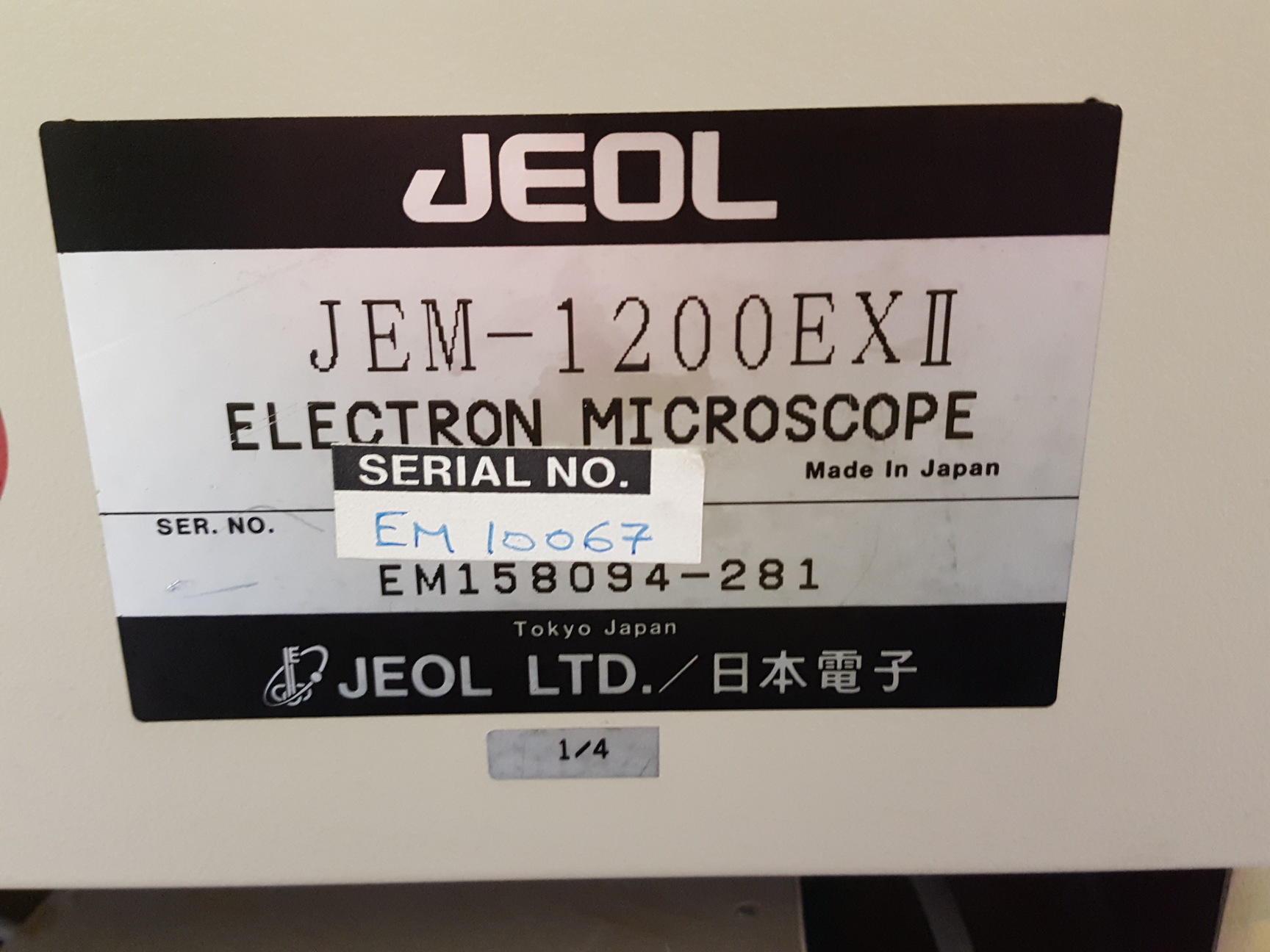Image of JEOL JEM-1200EXII Electron Microscope TEM, Magnets, Compressor, Power Supply Lab