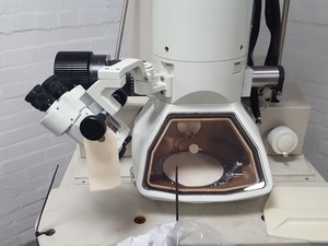Thumbnail image of JEOL JEM-1200EXII Electron Microscope TEM, Magnets, Compressor, Power Supply Lab