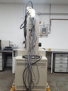 Thumbnail image of JEOL JEM-1200EXII Electron Microscope TEM, Magnets, Compressor, Power Supply Lab
