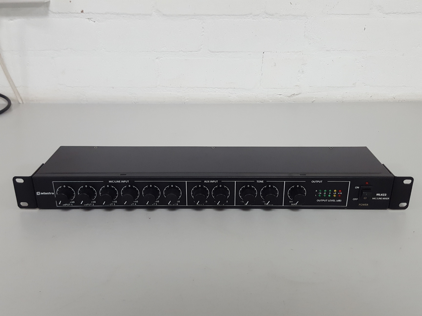 Image of Adastra Ml622 8 Channel - 1U Rack Mounted Mixer