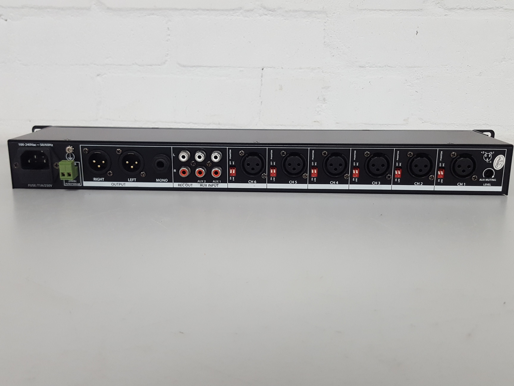 Image of Adastra Ml622 8 Channel - 1U Rack Mounted Mixer