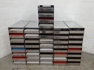 Thumbnail image of Set of 11 Stainless Storage Freezer Tray Racks Lab