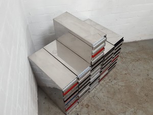 Thumbnail image of Set of 11 Stainless Storage Freezer Tray Racks Lab