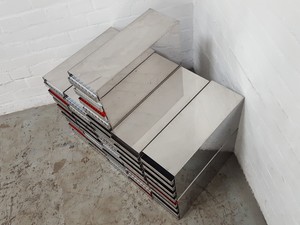 Thumbnail image of Set of 11 Stainless Storage Freezer Tray Racks Lab