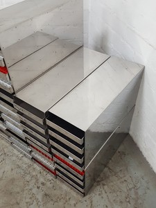 Thumbnail image of Set of 11 Stainless Storage Freezer Tray Racks Lab