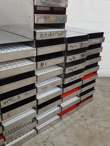 Thumbnail image of Set of 11 Stainless Storage Freezer Tray Racks Lab