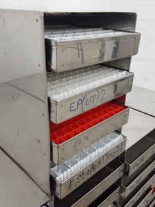 Thumbnail image of Set of 11 Stainless Storage Freezer Tray Racks Lab