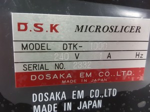 Thumbnail image of D.S.K DTK-1000 Microslicer Vibrating Blade Microtome Tissue Slicers Lab