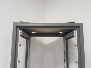 Thumbnail image of 4 Post Open Frame Server Data Rack Upright Tall On Wheels