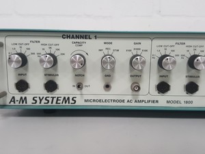 Thumbnail image of A-M Systems Model 1800 Micro-Electrode AC Amplifier Lab