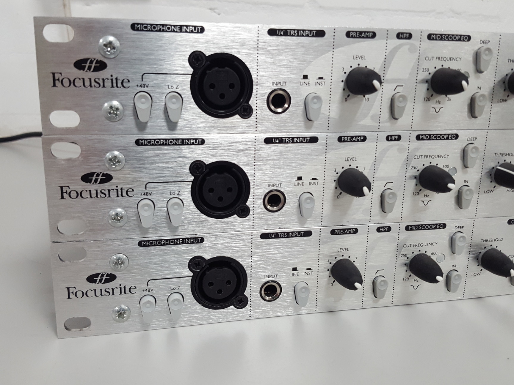 Image of 3x Focusrite Platinum TrakMaster Pro Track Master Channel Strips