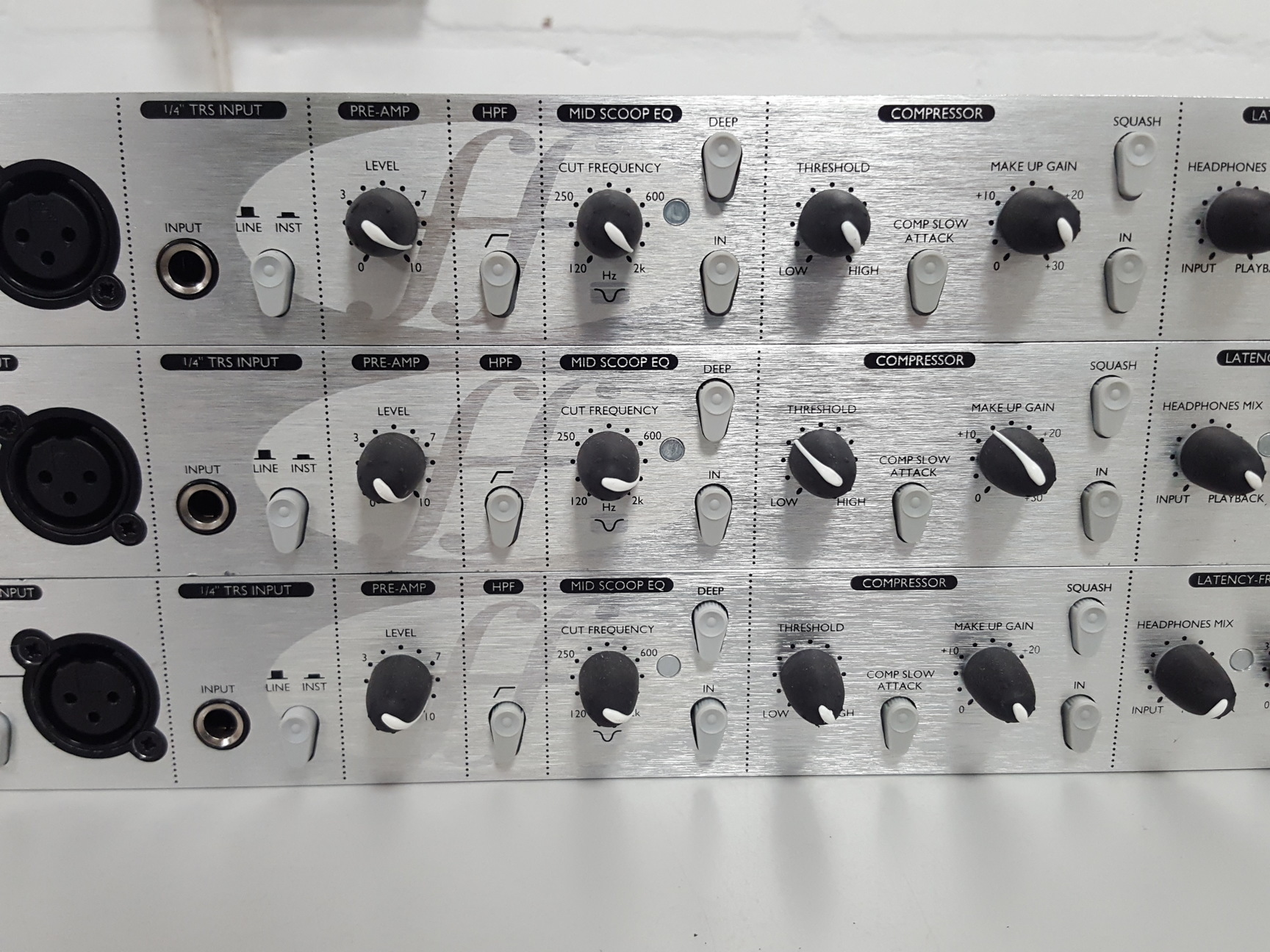 Image of 3x Focusrite Platinum TrakMaster Pro Track Master Channel Strips
