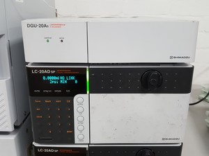 Thumbnail image of Shimadzu LC 20 Prominence HPLC System CTO-20AC, FRC-10A, SPD-20A, LC-20AD, 