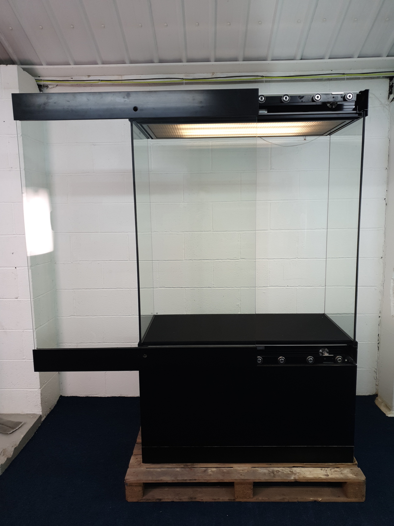 Image of Museum Grade Secured Showcase Laminated Glass Display Cabinet