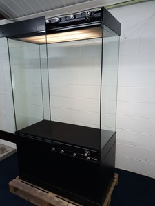 Thumbnail image of Museum Grade Secured Showcase Laminated Glass Display Cabinet