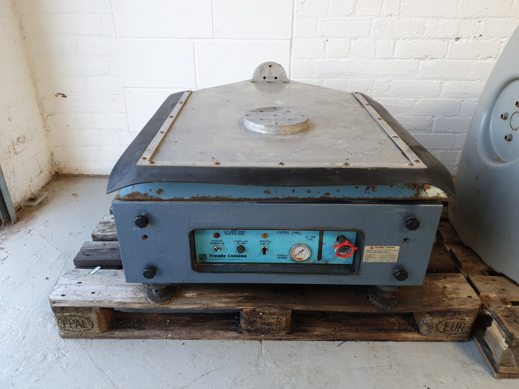 Image of Vibration Testing Slip Table & VP85 Derritron Vibrator with Controller Unit