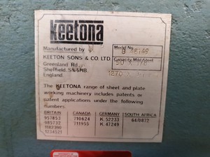Thumbnail image of KEETONA 50"x 1.8" Sheet Metal Treadle Guillotine Metalworking Machine