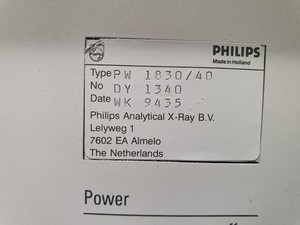 Thumbnail image of PHILIPS X-Ray Diffractometer XRD PW 1830/40 PW 3710/31 Lab