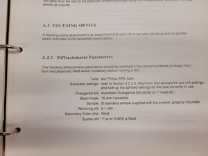 Thumbnail image of PHILIPS X-Ray Diffractometer XRD PW 1830/40 PW 3710/31 Lab