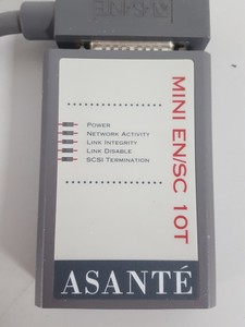 Thumbnail image of Asante Mini EN/SC-10T SCSI Ethernet Adapter and Cable