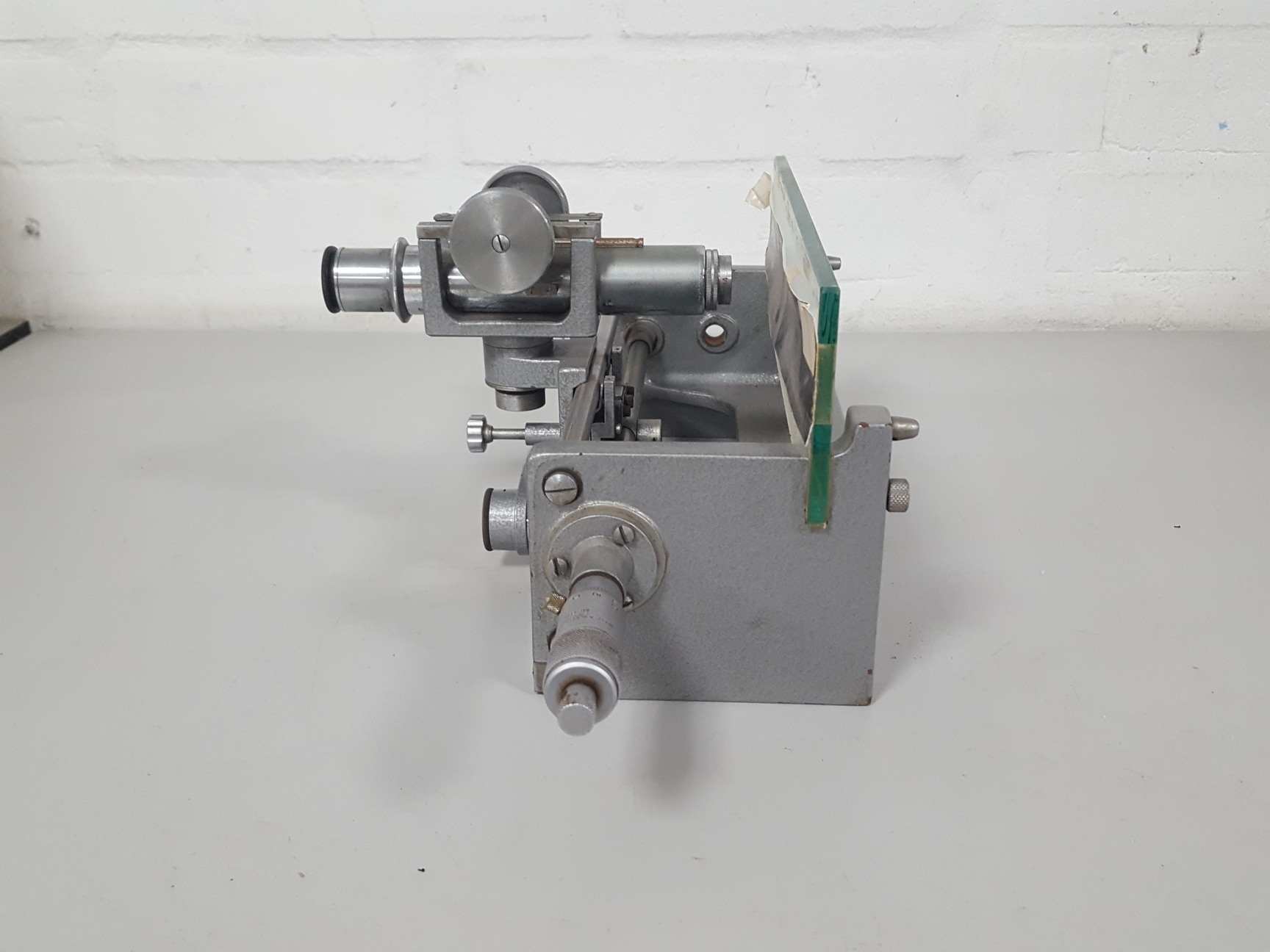 Image of Moore & Wright Vintage Lab Microtome / Precision Measuring Microscope Unit