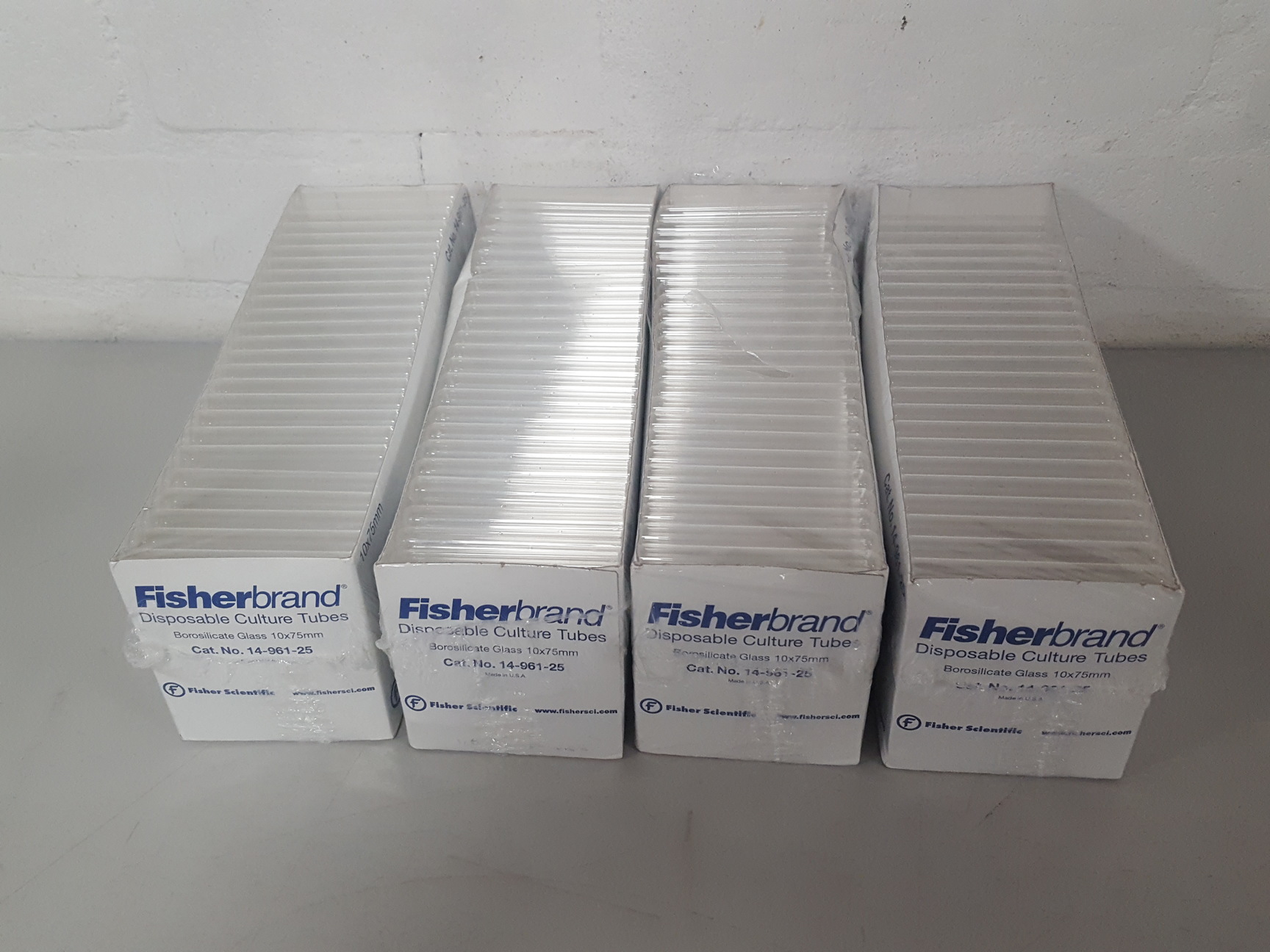 800x Fisherbrand Disposable Cell Culture Glass Tubes (10x75mm) 1496125