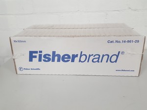 Thumbnail image of  Lot of 450x Fisherbrand Disposable Culture Borosilicate Test Tubes Lab 14-961-2