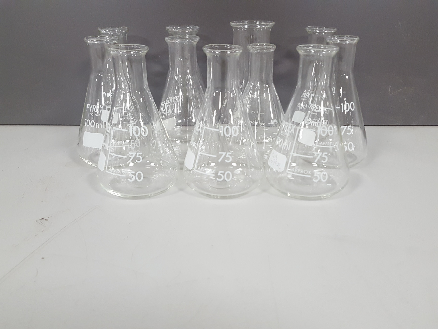 Image of 92x Conical Flasks Lab Glassware 3L, 2L, 1L, 500mL, 250mL, 100mL, 50mL, 25mL